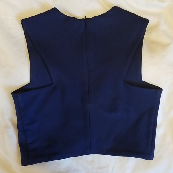 Aritzia Blue Crop Top - Picture 2 of 3